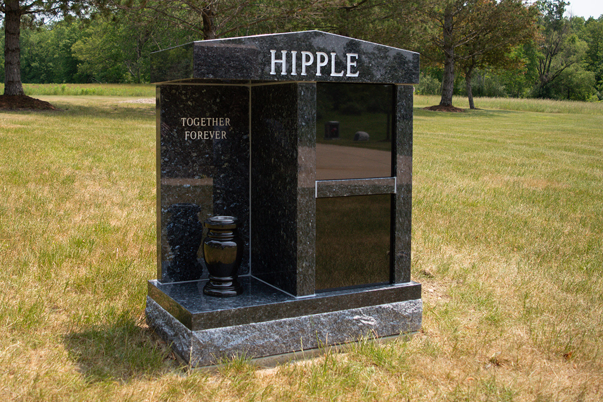 Blue Pearl Niche Alcove at All Saints Cemetery, Northfield